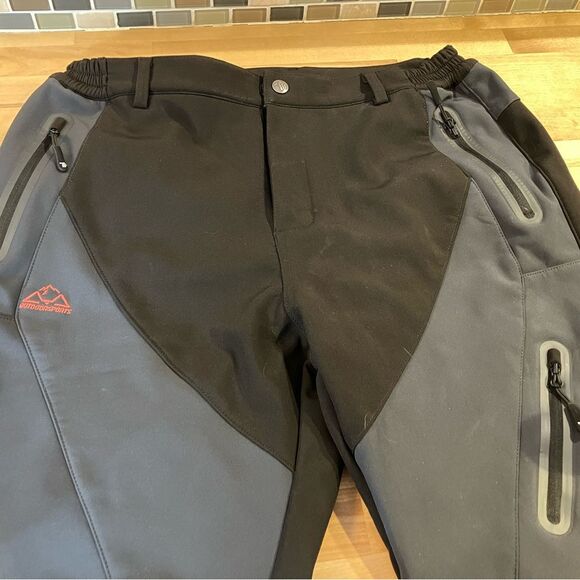 Outdoor Sports, hiking/skiing pants. Lined, black/gray size XL - Picture 3 of 4